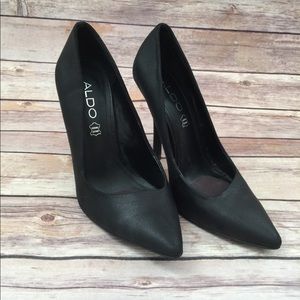 ALDO Black Leather Pumps